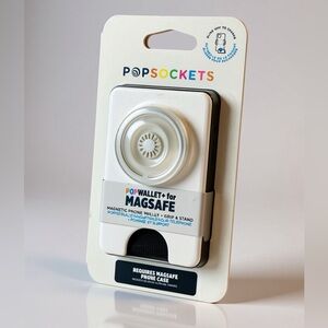 PopSocket PopWallet+ for MagSafe Clear Magnetic Phone Wallet & Grip